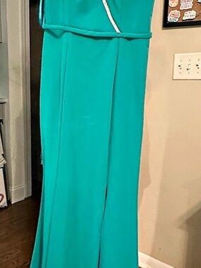 Embellished Strap Maxi Dress in Blue